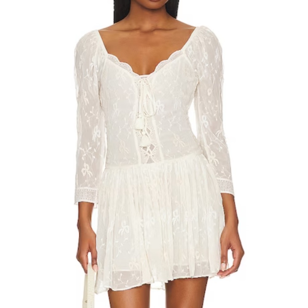 LoveShackFancy Deeba Cream Dress